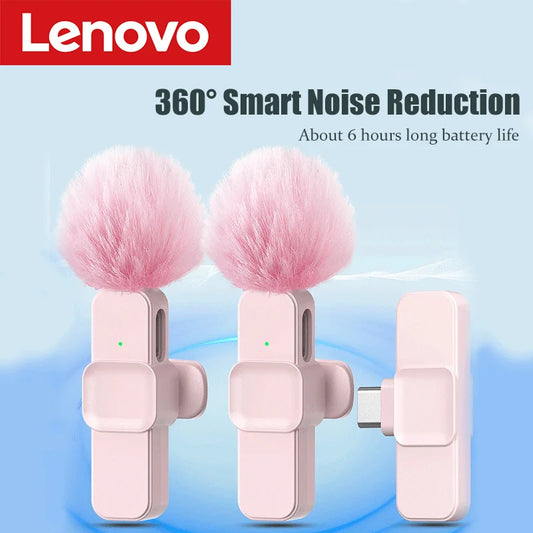 Pink Wireless Lavalier Mic